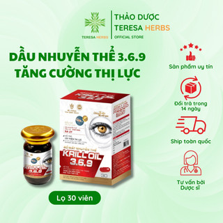 Dầu nhuyễn thể krill oil omega 3 6 9 vasih p&b lọ 30 viên