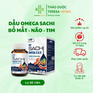 Viên dầu omega 3 thực vật hạt sachi ép lạnh lọ 60 viên