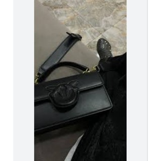 Túi da thật phom hộp  ( size 22)