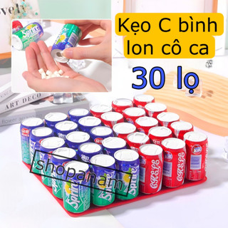 Khay 30 lọ keo C hình lon cô ca
