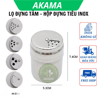 Hũ đựng tiêu inox - Lọ đựng tăm sáng bóng bền đẹp