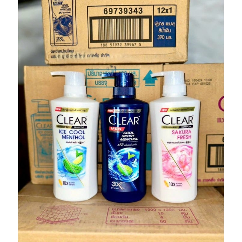 Dầu gội Clear Bạc hà Thái 400ml