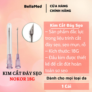 Kim 18G Nokor tách đáy sẹo rỗ có hướng dẫn với prp - 1 kim