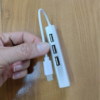 Cáp chuyển đổi USB type C ra 3 cổng USB 2.0 + cổng lan RJ45