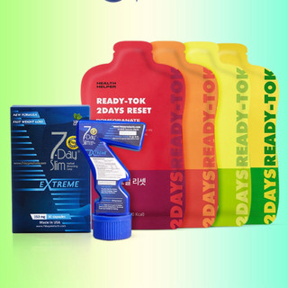  Combo Detox giảm cân Ready Tok 2 Day Health Helper - Viên uống giảm cân 7 Day Slim 