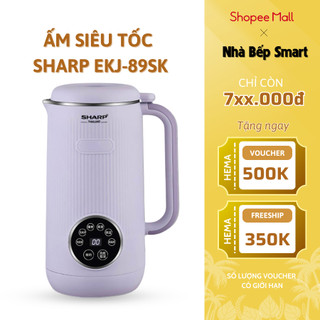 Máy Làm Sữa Hạt SHARP Dung Tích 1L Công Suất 950W Lưỡi Dao 8 Cánh Đa Chức Năng - Bảo Hành 12 Tháng