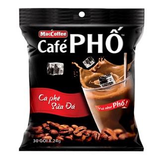 [HSD: T5.2027] Cà phê sữa đá MacCoffee Café Phố (24g x 30 gói)