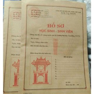 Combo 10 bộ hồ sơ học sinh - sinh viên - SP000383