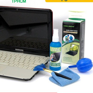 Bộ vệ sinh Laptop 4 Món KINGMASTER/ TIKA- Dụng cụ vệ sinh laptop, điện thoại, LCD, Ipad tiện lợi