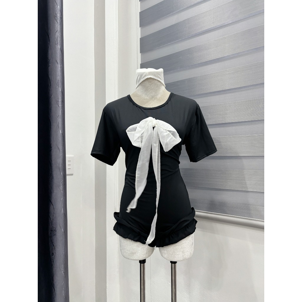 Set Đồ Đi Biển - Bikini Liền Thân Đính Nơ Khoe Trọn Body Kèm Khăn Đội Đầu | BigBuy360 - bigbuy360.vn