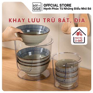Khay Nhựa Trong Suốt Úp Chén Bát, Giá Để Đĩa Xếp Gọn Tiết Kiệm Diện Tích Trong Tủ Bếp