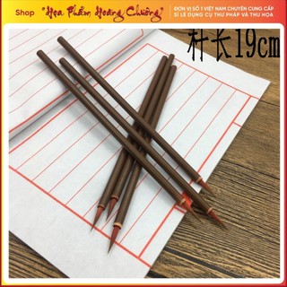 Bút lông tiểu Hồng Mao cán tre trúc cở nhỏ dùng để viết thư pháp thư hoạ vẽ tranh thủy mặc màu nước