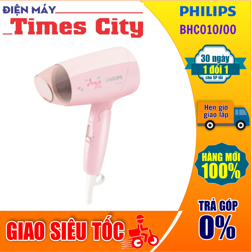 Máy sấy tóc Philips BHC010/00 Hồng