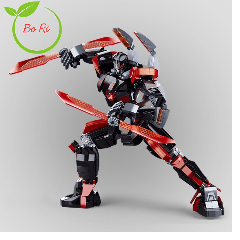 Đồ chơi lắp ráp robot Sluban mô hình Dark Wanderer mã B1120 nhựa ABS 585pcs