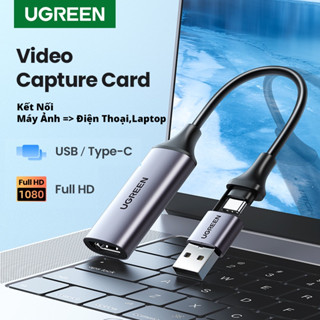 Cáp Ghi Hình Live Stream HDMI To Type-C Ugreen 40189 25854 Video Capture Card Camlink cho điện thoại, máy ảnh