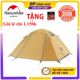 Lều naturehike nh18z022-p, nh18z033-p/ nh18z044-p chính hãng 2 lớp chống nước, chống nắng dành cho 2,3-4 người