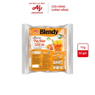Trà Đào Hương Cam Sả Blendy® 11g/Gói (Bịch 32 Gói)