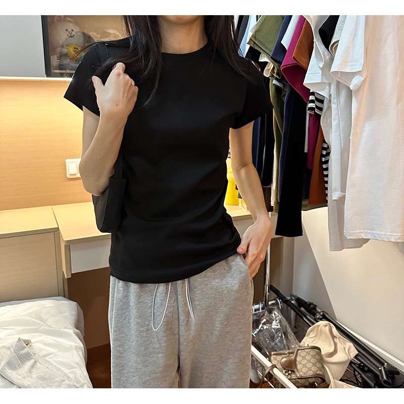 Áo thun body nữ cao cấp cổ tròn
