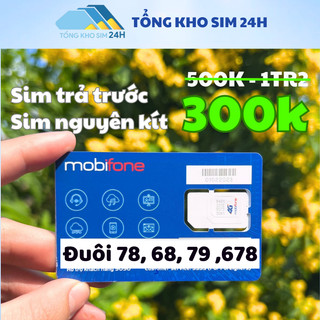 Sim số đẹp mobi trả trước dễ nhớ đuôi 78, 68, 79 ,678