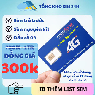 Sim số đẹp mobifone trả trước đầu số cổ 09 cực đẹp dễ nhớ