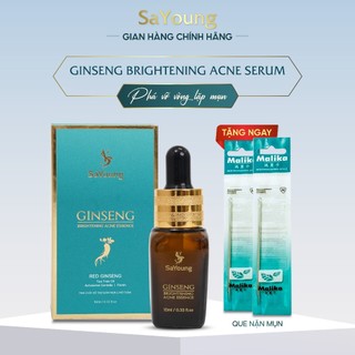 "tặng que nặn mụn" serum sayoung ginseng xóa mụn, thâm, lỗ chân lông to