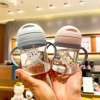 Bình Nước, Bình Tập Uống Nước Cho Bé Chống Sặc Bình Nước Cho Bé Có Ống Hút Và Dây Đeo Đi Học BN07