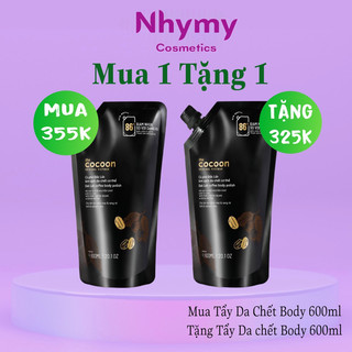 Túi Refill - Cà phê Đắk Lắk làm sạch da chết cơ thể Cocoon 600ml