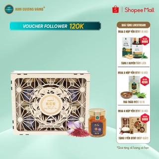 Yến Saffron Đông Trùng Hạ Thảo Dưỡng Da Tăng Đề Kháng Giảm Stress Kim Cương Vàng hộp 6 lọ 70ml