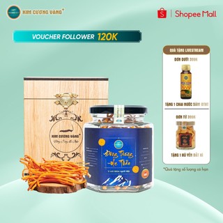 Đông Trùng Hạ Thảo Khô Thượng phẩm Qùa Tặng Kim Cương Vàng 1 Hộp 15 gram