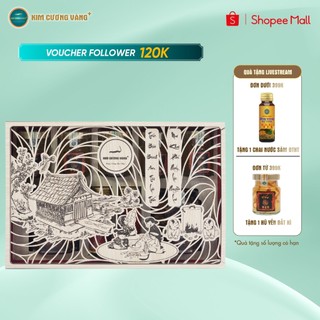 Combo Quà Tặng  Sức khoẻ Đông Hồ Kim Cương Vàng sang trọng đẳng cấp