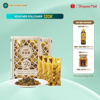 Trà Ô Long Đông Trùng Hạ Thảo Giải Độc Gan Kim Cương Vàng Hộp 110g