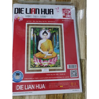 Tranh thêu phật bổn sư thích ca a1131 - kích thước: 48 * 64cm.