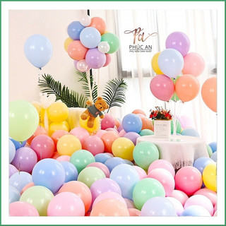 Sét 10 bóng bay pastel 10inch trang trí sinh nhật và tiệc (sỉ túi)