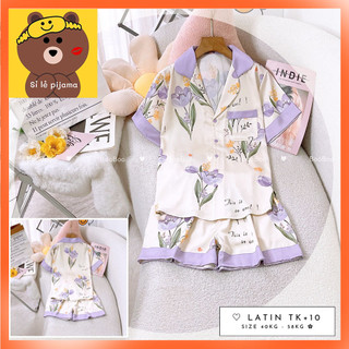 Đồ ngủ pijama lụa Latin thiết kế Đùi cao cấp Boo - form 40-60kg