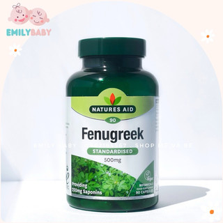Viên uống lợi sữa Natures Aid Fenugreek 500mg UK