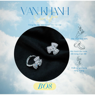 Bo8 bông tai 3 cánh xoàn sành điệu