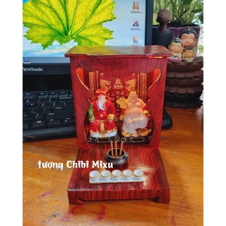 (Nhiều size) Bàn Thờ Thần Tài Thổ Địa mini - khách đọc kỹ kích thước trong phần mô tả