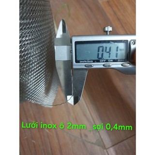 Combo 1,6m lưới lọc inox 304