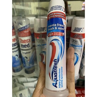 Kem đánh răng Aquafresh Fresh & Minty Toothpaste 100ml Mỹ & Nhật - Kem đánh răng ống 3 màu Aquafresh
