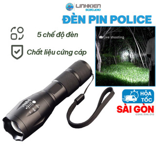 🔥 GIÁ SỈ 🔥 Đèn Pin Police Cầm Tay Cree Q5 T6 Mini Siêu Sáng 5 Chế Độ Vỏ Hợp Kim Chắc Chắn Chống Nước