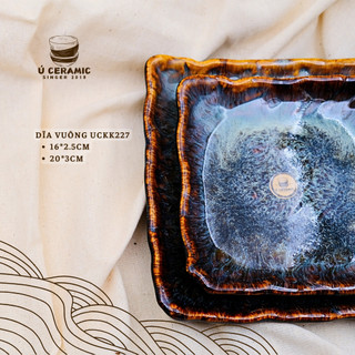 Dĩa Vuông Gốm Sứ, Ú CERAMIC