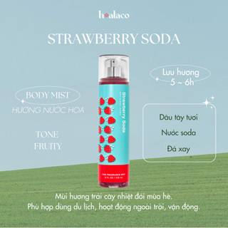 Body mist xịt thơm strawberry soda - bath & body works