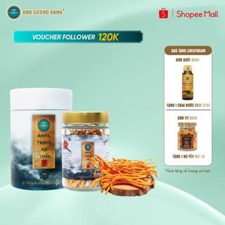 Đông Trùng Hạ Thảo Gold Giải Độc Gan Tăng Đề Kháng Kim Cương Vàng  Hộp 10gram