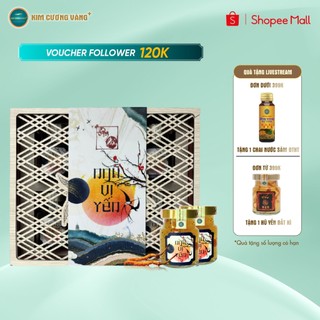 Yến Ngũ Vị Thượng Phẩm Hạt Chia Hạt Sen Kỷ Tử Đông Trùng Hạ Thảo Kim Cương Vàng đẹp da ngủ ngon Hộp 6 Lọ 70ml