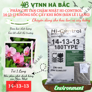 Phân chì tan chậm nhật hi-control 14-13-13 không sốc cây khi bón phong lan cây kiểng bonsai