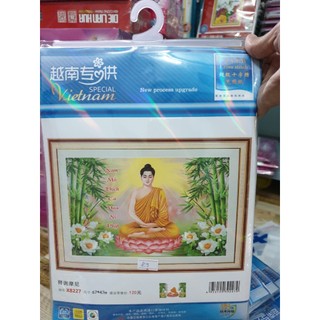 Tranh thêu Đức Phật Thích Ca Mâu Ni X8227  - kích thước: 67 * 47cm. (TRANH CHƯA LÀM)