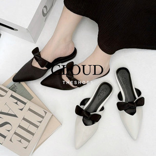 Giày bệt mũi nhọn nơ