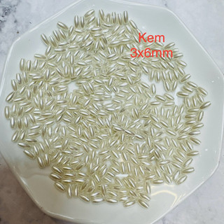 25g - 100g hạt gạo đủ màu làm phụ kiện handmade