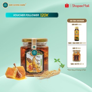 Mật Ong Nhân Sâm Giảm Cân Bổ Não Kim Cương Vàng 280ml