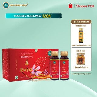 Collagen Lựu Đỏ Đông Trùng Hạ Thảo Kim Cương Vàng Hộp 10 chai